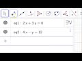 Intersection Points and GeoGebra Applications