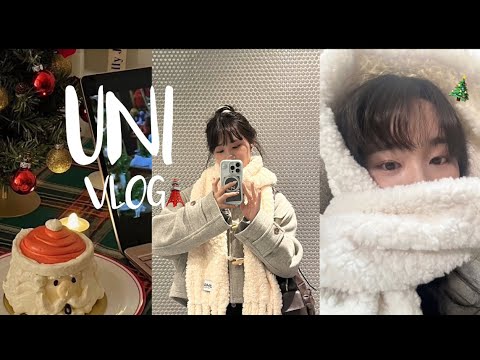 ENG)大学ラストの12月VLOG🎄📂妹とスキンケア, ツリー組立て, NEXZアルバム開封したら大発狂〰️💌