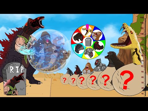 IF Evolution of GODZILLA vs KONG: Evolved Python - Story of Transformation - FUNNY CARTOON