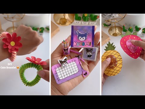 Creative Easy Paper Craft when you’re bored | miniature School Supplies #diy #craft