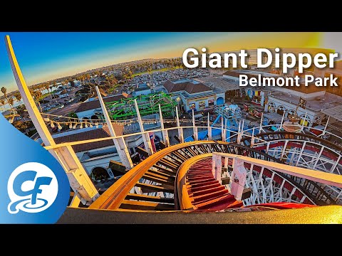 Giant Dipper front seat on-ride 4K POV Belmont Park