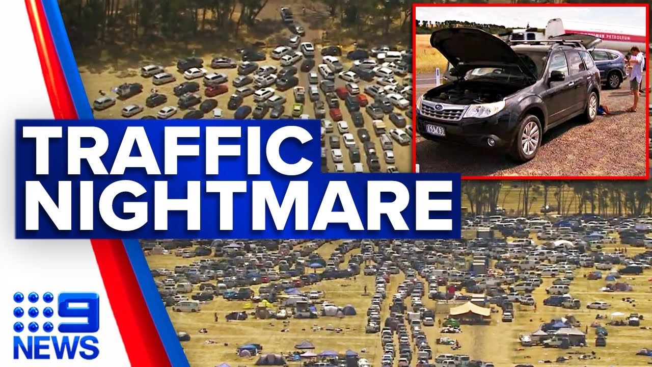 Thousands stuck in cars for seven hours trying to leave Victorian festival