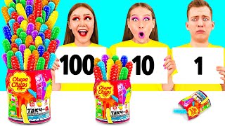 تحدي 100 طبقة من الطعام | تحديات مضحكة PaRaRa Challenge
