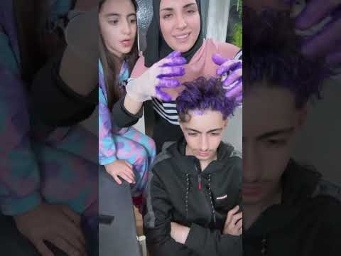شو اكتر لون شعر بتحبو #funny #اكسبلور #foryou   :