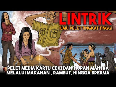 LINTRIK - PELET MEDIA KARTU CEKI DAN TIUPAN MANTRA KE MAKANAN , RAMBUT, HINGGA SPERMA.