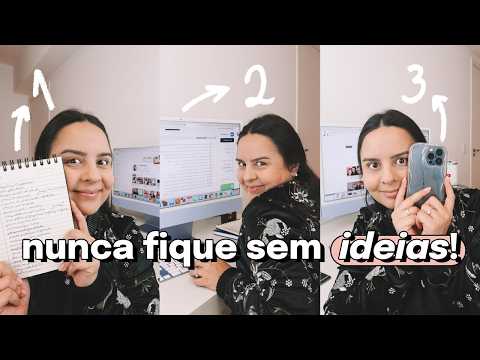 Meus 3 Métodos Pra Ter Ideia Para Gravar Pro YouTube | Nunca Mais Fique Sem Ideias De Vídeo!