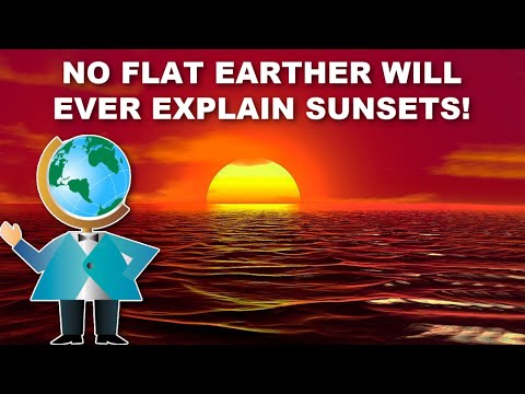 How the sun sets of FLAT EARTH