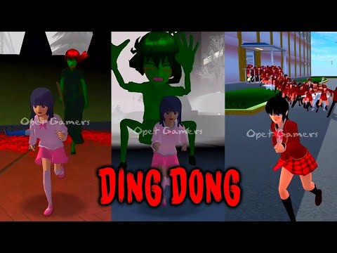 GABUNGAN VIDEO TERHOROR SHORT DINGDONG OPET GAMERS || DINGDONG SAKURA SCHOOL SIMULATOR
