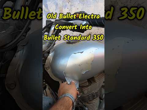 Old Bullet Electra 350 Convert Into Bullet Standard 350 || Old Model Bullet Restoration