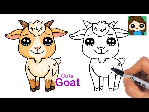 How to Draw a Goat 🐐 Cute Animal Art