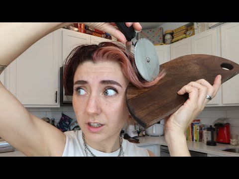 Can I cut my hair using only KITCHEN TOOLS? 🔪