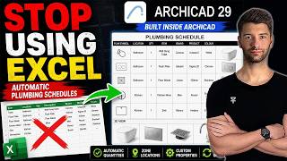Stop Using Excel for Plumbing Schedules | Archicad 29