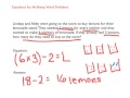Solving Multistep Word Problems in Equations