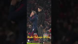 Arsenal Vs MU  2023, Reaksi Heboh arteta saat arsenal menang..