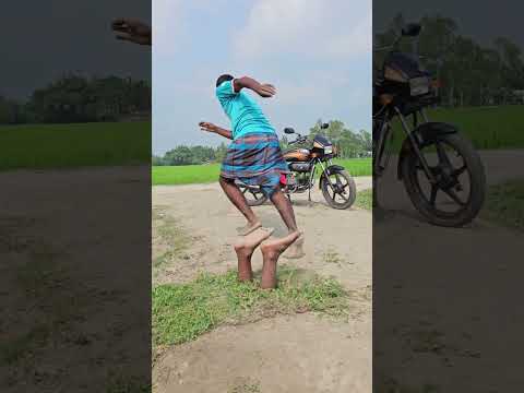 The bike comes hard and does a wheelie.