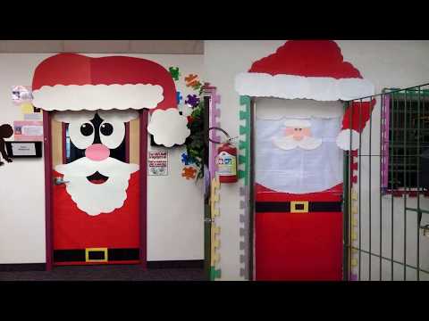 IDEAS TO DECORATE DOORS IN CHRISTMAS