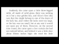 Alice's Adventures in Wonderland Questions