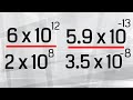 Dividing in Scientific Notation