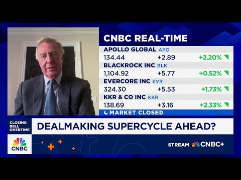 YouTube video thumbnail: Huge Backlog of Companies Waiting to be Sold: Evercore's Schlosstein on Dealmaking Activity Uptick