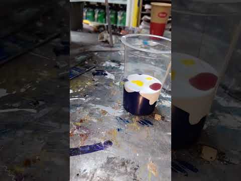 مزج لون ازرق ل اثاث خشبي  #coloring #painting  #coloring