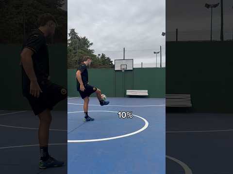 Encestando con el pie 1-100% #futbol