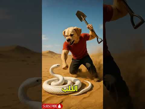 التعابين ينتقموا من الكلب 😱😱 #viral #ai #shorts