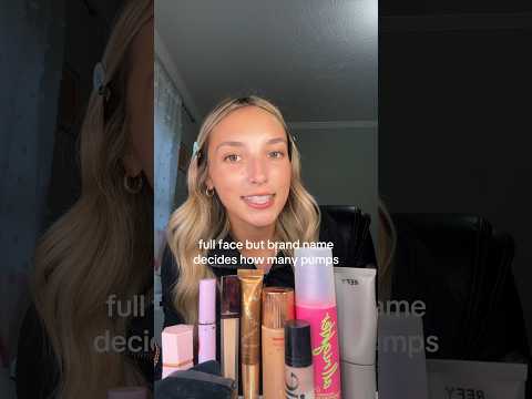 brand decides how many pumps ! #grwmmakeup #makeupchallenge #makeup #makeupproducts #shortsfeed