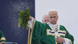 YouTube video thumbnail: Pope Leo XIV Urges French Church to Continue Fight Against Sexual Abuse