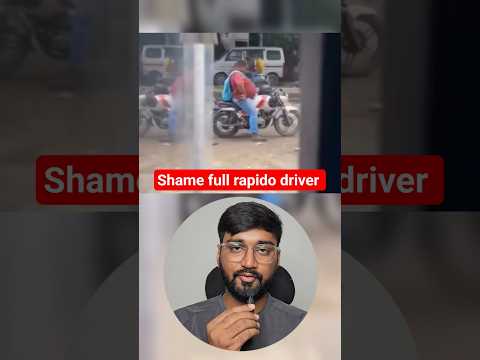 She could've canceled the ride pr majak nahi udana chahiye tha !! Shameful rapido driver