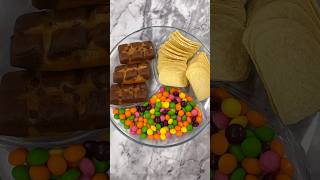 Milka Pringles Skittles Sweets 🍬 Platter Filling Asmr #asmr #skittles #pringles #milka