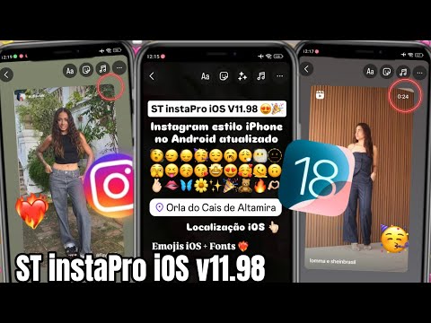 ST INSTAPRO iOS V11.98 🥳 INSTAGRAM ESTILO IPHONE NO ANDROID 2025 🤩 FONTES + EMOJIS iOS + REPOST iOS