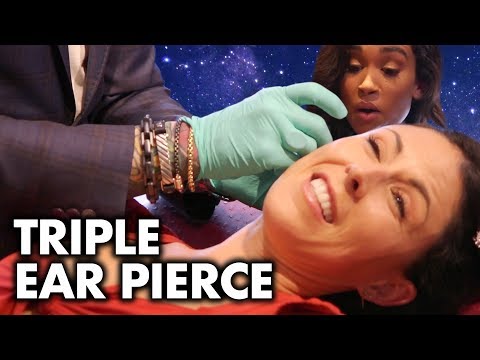 We Got Custom Constellation Ear Piercings! (Beauty Trippin)
