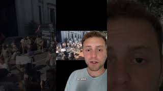 Veterans take to the streets to protest America.