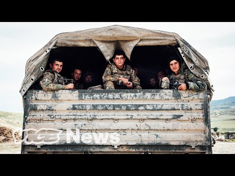 YouTube video thumbnail: On the Frontlines of the Fighting in Azerbaijan