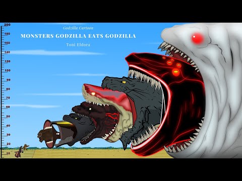 Rescue GODZILLA & KONG, SHARK: The Power of FISH EATS FISH - Size Comparison? | Godzilla Cartoon