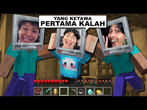 Lomba TAHAN KETAWA Tapi Dengan WEBCAM di dalam Minecraft ..