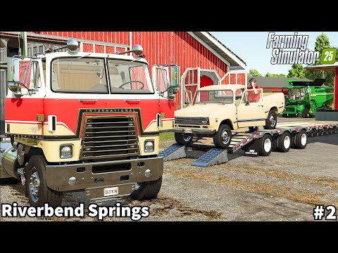 Farm Expansion & New John Deere S7, Harvesting Wheat│Riverbend Springs│FS 25│Timelapse#2