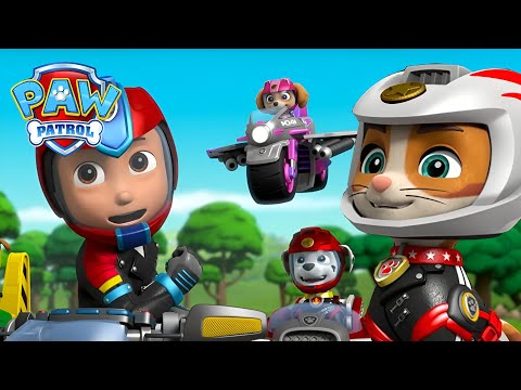 Cachorros salvam a corrida do gato selvagem - Patrulha Pata PAW Patrol Episódio Português