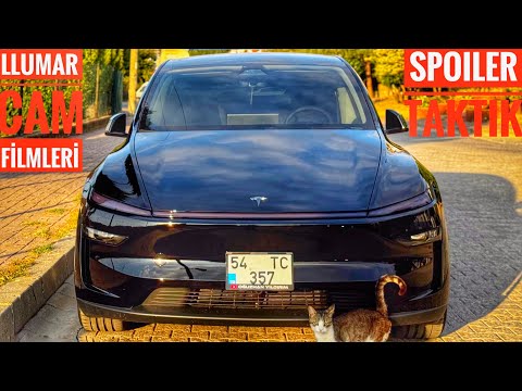 YENİ TESLA MODEL Y LLUMAR UYGULADIK |SPOILER TAKTIK| AKSESUAR MONTAJLADIK |SON HALİNE BAYILACAKSINIZ