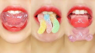 asmr various jelly eating sounds