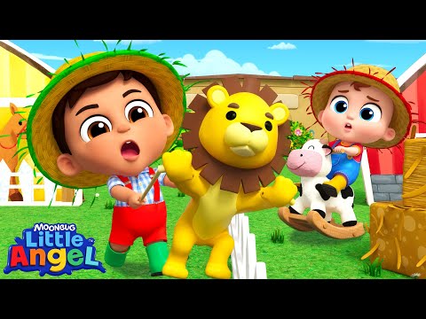 Lions on the Farm? Old MacDonald Song | Little Angel Kids Songs & Nursery Rhymes