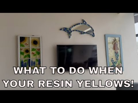 Yellow Resin! How to Improve the Appearance of Yellowed Glass & Resin Art! DIY Step By Step Tutorial