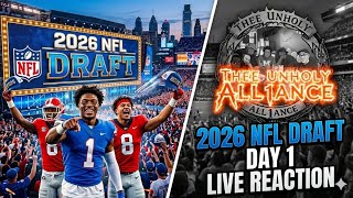2026 NFL DRAFT DAY 1 LIVE REACTION. 📱