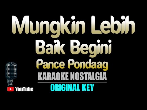WALAU HATI MENANGIS – Pance Pondaag [ KARAOKE NOSTALGIA ] Original Key