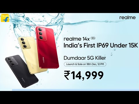 Realme 14X 5G India Launch 🔥 Realme 14X 5G Price in India & Specs | IP69, 120Hz Display, 6000mAh 🔥