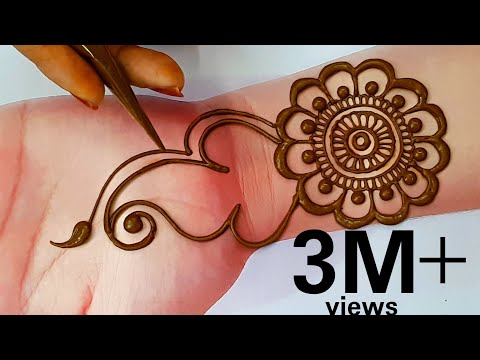 आसान से दिवाली मेहंदी लगाए झट पट से | Easy Arabic Mehndi Design for Beginners step by step 2021