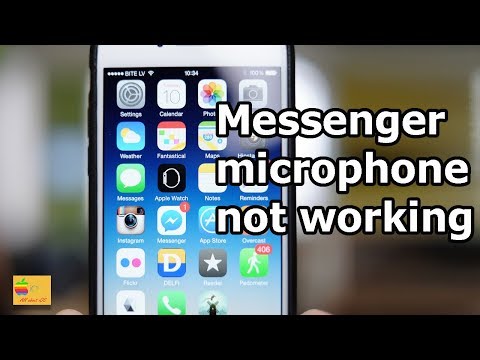 messenger microphone not working