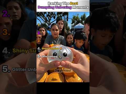 Ranking The Best Glitter Dumpling Unboxing moments ✨ #shorts #glitterdumpling #fidgettoys #unboxing