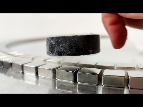 Superconductor at  -196°C, Quantum Levitation | Magnetic Games