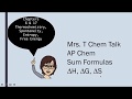 Thermodynamics and Gibbs Free Energy